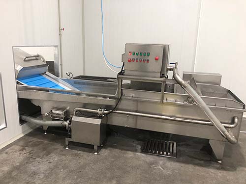 Disinfecting and washing machine