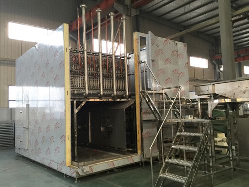 IQF fluidized bed freezer