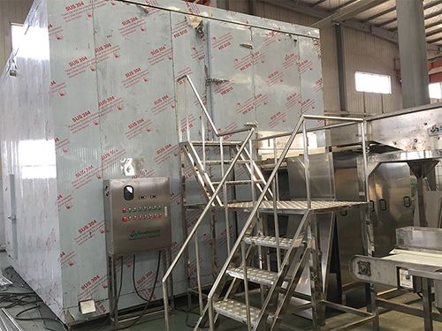IQF fluidized bed freezer