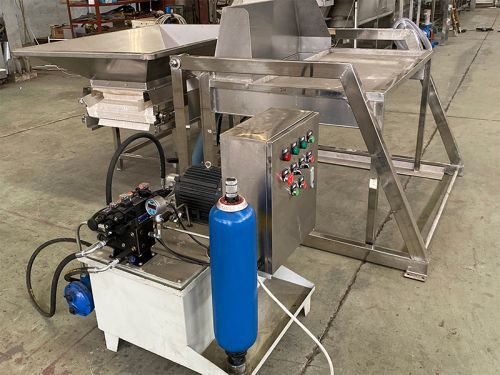 Hydraulic bin tipper