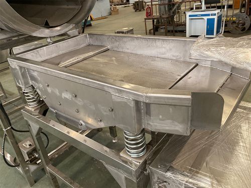 Vibration de-oiling machine